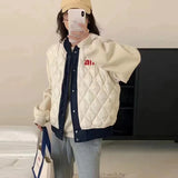 Fashion Street Down Vest Women Wear Winter New Light Letter Embroidery Double-Sided Wear Students Warm Vest Tide-Outfit