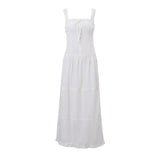 Zingj Sexy White Pure Desire Dress Summer Hot Style Pleated Temperament Show Thin Holiday Dress Woman- Outfit