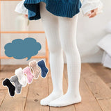 to 8 Years Autumn Solid Color Tights for Girls Combed Cotton Tights for Kids 6 Colors White Toddlers Pantyhose Baby