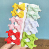 Grosgrain Ribbon Bowknot Hairpins For Cute Girls Colorful BB Hair Clips Mini Barrettes Headwear Kids Hair