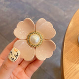 Flower Shape Hair Clips for Women Girls Hair Claw Chic Barrettes Claw Crab Hairpins Styling Bohemia Hair Accessories
