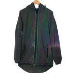 Dazzling Reflective Trench Coat European Size Loose Cloak Laser Luminous In The Long Jacket Jacket-Outfit
