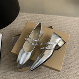 Zingj Shallow Mouth Single Shoes Female Spring And Autumn New Korean Version Of French Temperament Fairy Wind Gentle Commuting Thick With Mary Jane