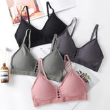 Bralette Hollow Out Bra Wireless Lingerie Fitness Bras For Women Cotton Crop Tops Girl Brassiere Soft Seamless