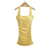 Zingj Trendy Women's Wear In Summer, The New Fashionable Spicy Girls' Tight Hip Skirt Shows Figure, Hanging Neck Dress And Short