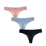 Women's Cotton G-String Thong Panties String Underwear Women Briefs Sexy Lingerie Pants Intimates Ladies Solid