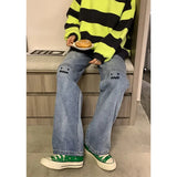 Size Women's Jeans High Waist Straight Baggy Fashion Pants Streetwear Harajuku Vintage Casual Female Wide Leg Denim