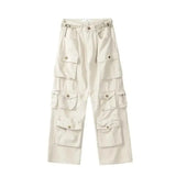 Washed Cargo Pants Men Y2K New Retro High Street Fashion High Waist Jeans Couple Harajuku Casual Wide Leg Pants