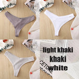 8 Colors Women's Thong G-String Cotton Thongs Women's Panties Sexy V Waist Female Underpants Pantys Lingerie