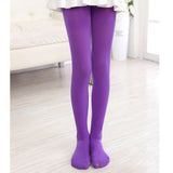 Summer Spring Candy Color Kids Pantyhose Ballet Dance Tights for Girls Stocking Children Velvet Solid White
