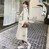 Windcoat Woman 2025 Spring And Autumn New Korean English Wind Long Short Jacket