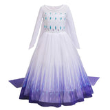 Girl Princess Dresses Beauty Belle Cosplay Costume Snow Christmas Halloween Princess Dress up Children Party