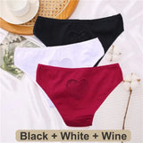 Cotton G-String Seamless Thong Women Transparent Heart Low Waist Panties Ladies Underwear Panty Comfortable