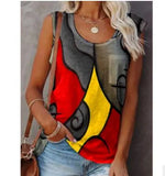 T Shirt Tops Women Sleeveless Summer O-neck T-Shirts Casual Graphic Harajuku Plus Size Elegant Pullover Tank Tops