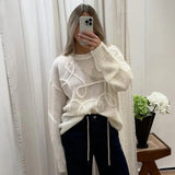 Abstract Design Sweater- Outfit