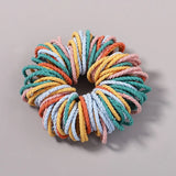 100Pcs/lot Hair Bands Girls Candy Color Elastic Rubber Band Hair Bands Child Baby Headband Scrunchie Kids Hair