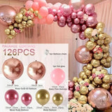 Silver Macaron Birthday Balloon Garland Arch Kit Party Foil Metal Balon Weding Baby Shower Birthday Party Decor Kids Adults