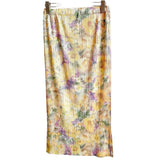 Folds 2025 Spring And Summer New High-End Slimy Skirt Design Dopamine Broken Flower Wrinkles Half