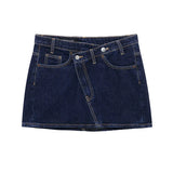 Miniskirt 2025 Spring Packed Assymmetric Single-Dunk Repaired Half-Bidden Dress