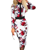 Independent Station Fashionable Style Women's Dress Printed Dress Women's