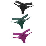 Set Women Sexy Lace Panties Transparent Low-waist Underpant Hollow Out Thong Female Seamless G-string Underwear