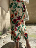 Floral Midi Print Skirt- Outfit