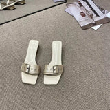 Female Summer Wear Web Celebrity Ins Tide 2025 New Simple Fashion Flat Small Sweet Wind Girl Heart
