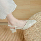 Zingj New One Line With Rear Air Heel Sandals-Outfit