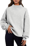 Fashion Casual Velvet Dress Women's Thick Half-High Collar Loose Women's Clothing In Autumn And Winter