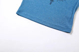 Punk Print Raglan Short Sleeve Crop TopOutfit