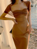 Spring Women Sexy Party Backless Midi Dress New Slim Mesh Sleeves Female Fashion Beach