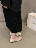 Heightened Pink Ballet Shoes Women's Shoes 2024 New French Spring And Autumn Mary Jane Gentle Evening