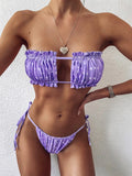 Zingj New Swimsuit Hot Sexy Folded 镂 Empty