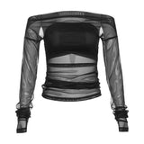 2023 Autumn New Women's Clothing Solid Color Repair Street Fashion Word Reveals Back Long-Sleeved