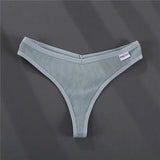 Cotton G-string Women's Panties Sexy Cherry Embroidery Women's Underwear Solid Color Pantys Female Underpants