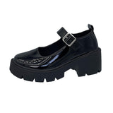 Small Thin Loose Pastry Shoes New Four Seasons Of Women 2025 Leather Shoes Treasure Mary Sole Retro Fashion