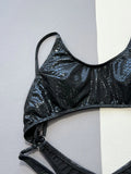 Zingj Swimwear Sexy Black Snake Print Swimsuit Bikini