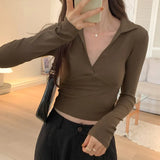 Spice Girl Long-Sleeved T-Shirt A New Autumn Style Slim And Thin Bottomed Shirt With A Variety Of Short