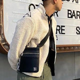 Men Autumn Fashion Back Face Print Fleece Coats Top Mens Casual Lapel Button Woolen Outerwear 2022 New Winter Warm Wool