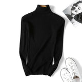 New Autumn and winter high collar sweater Slim Women Sweaters Long-sleeved Thick Turtleneck Sweaters Women