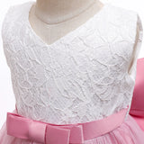 Girls White Baptism Dress Newborn Princess Birthday Wear Toddler Flower Christening Ball Gown Kids Dresses for Girls 12