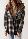 2025 Women's Jacket Long Sleeve Hairy Hooded Jacket Jacket With