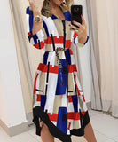 Boho Brand New Fashion Women Sexy Ladies O-Neck Black Dress Bandage Bodycon Long Sleeve Party Cocktail Short Mini