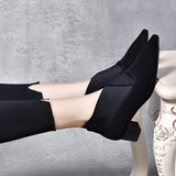 Zingj High Heels Women's Shoes 2023 Autumn And Winter New Deep-Mouth Single Shoes Minority Personality Loose