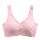 Silk Bra Seamless Vest Bras Women Soft Thin Push Up Underwear Lingerie Sleep Top Chest Padded Bralette топ женский