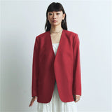 Suit Spring And Autumn New Cushion Shoulder Leisure Fashion Temperament Slim Thin Professional Gray Small Suit