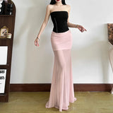 Summer Women's New Black Sexy One-Word Shoulder Zipper Short Outer Wearing Thin