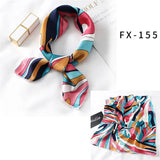 Square Silk Scarf Women Fashion Print Small Neck Scarfs Office Lady Hair Band Foulard Hand Kerchief Female Bandana