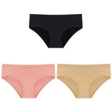 3PCS/Set Women's Panties Cotton Underwear Solid Color Briefs Girls Low-Rise Soft Panty Women Underpants Female
