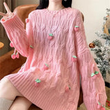 Strawberry Tassel Sweater- Outfit